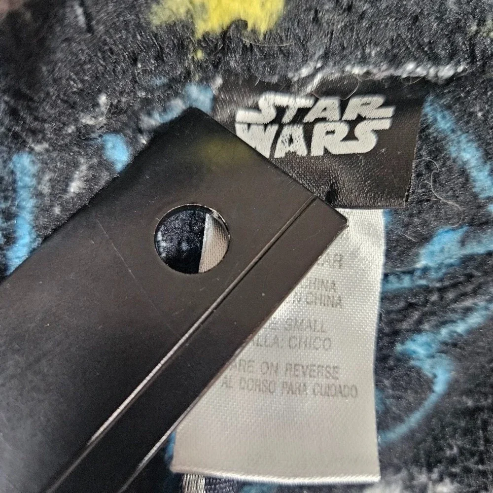 Star Wars Kids Small Pajama Lounge Pants Black with Darth Vador Fleece PJ
